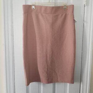 Olivia Blu Women’s Pull-On Skirt Sandy Blush size 1X . NWT